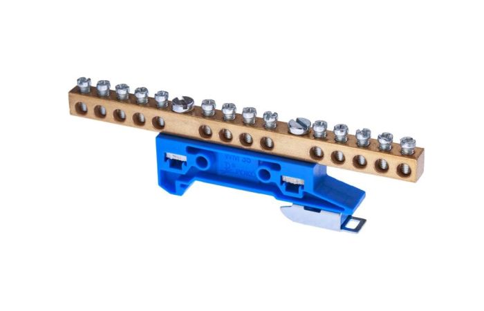 Zacisk ochronny ZO-2107 na TS35, niebieski (15szt.) | A14-2136 Pokój