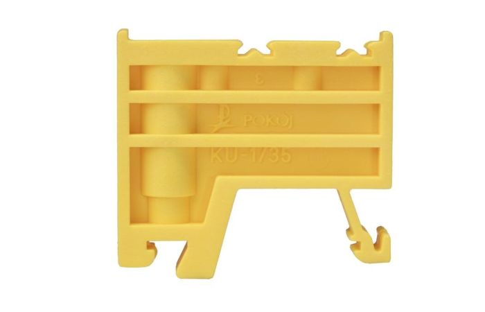 Trzymacz KU-1/35 do złączek szynowych, żółty (30szt.) | A44-1201 Pokój