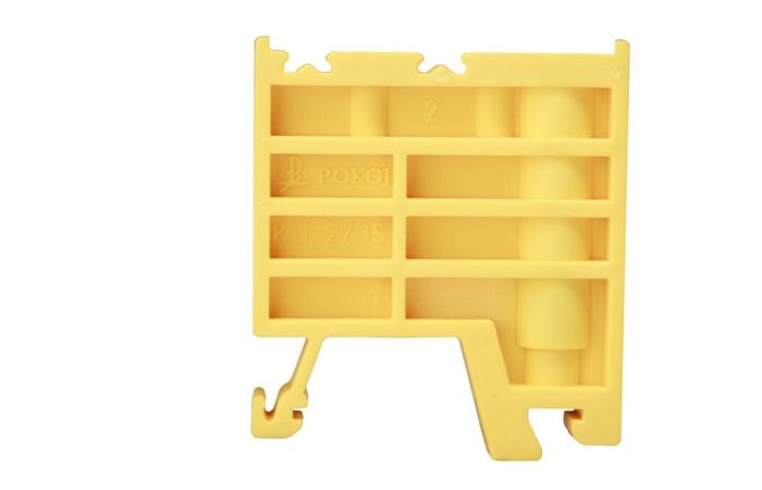 Trzymacz KU-2/35 do złączek szynowych, żółty (30szt.) | A44-2011 Pokój