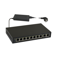 Switch 10-portowy S108 do 8 kamer IP 10 portów (8xPoE + 2xUPLINK) | S108 Pulsar
