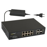 Switch PoE 12-portowy SF108-90W do 8 kamer IP | SF108-90W Pulsar