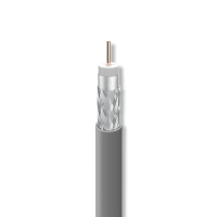 Kabel koncentryczny T-100 1,13/4,8/6,6mm szary LSFH Eca /szpula 500m/ BĘBEN | 212623-B Televes