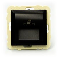 Gniazdo podwójne USB 2,4A, czarny, LOGUS 90 | 90384KXPM Efapel