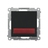 Sygnalizator świetlny LED – światło czerwone (moduł) 230 V~, Czarny mat Simon 55 | TESS2.01/149 Kontakt Simon