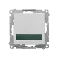 Sygnalizator świetlny LED – światło zielone (moduł) 230 V~, Aluminium mat Simon 55 | TESS3.01/143 Kontakt Simon