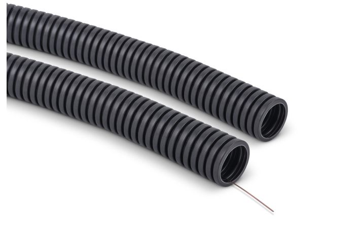 Rura giętka karbowana PVC RKLS 25/20 320N samogasnąca, szara (50m) | 10017 TT Plast