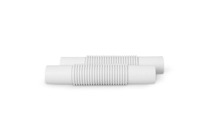 Złączka giętka kompensacyjna ZCL 37 samogasnąca, PVC, biała | 10122 TT Plast
