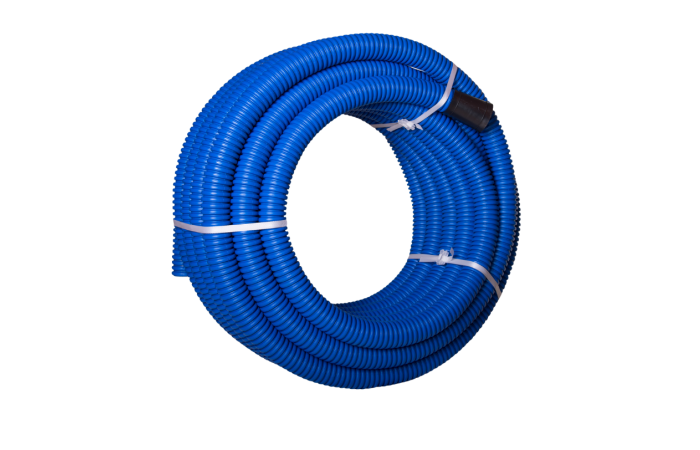Rura giętka karbowana dwuwarstwowa w kręgach RODK 75/60 450N, HDPE, dwuścienna, niebieska (50m) DVR | 10603 TT Plast