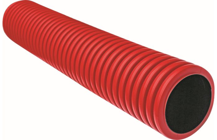Rura sztywna karbowana dwuwarstwowa w odcinkach RODO 110/92 450N,HDPE, niebieska(6m/48szt) DVK | 10614 TT Plast