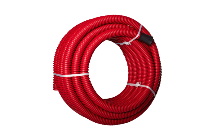 Rura giętka karbowana dwuwarstwowa w kręgach RODK 110/92 450N, HDPE, dwuścienna, czerwona (25m) DVR | 10616 TT Plast