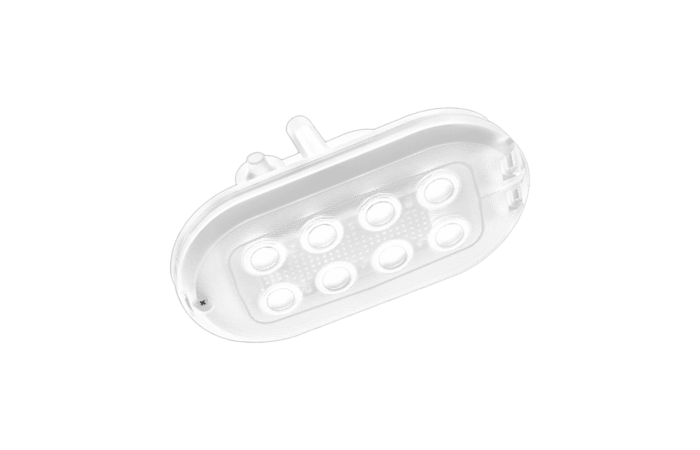 Oprawa kanałowa n/t OVAL LED BASIC 4,7W 450lm 840 4000K IP44 biała | 233623 Lena Lighting