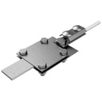 Złącze kontrolne 4-otworowe, drut-bednarka, B do 40mm, stal nierdzewna | AH03033 AH Hardt