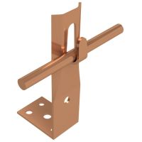 Uchwyt kątowy zacisk, H=8cm, miedź/mosiądz | AH05032 AH Hardt