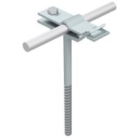 Uchwyt uniwersalny L=25 cm wkręcany drut Fi--5-12mm, ocynk | AH06151 AH Hardt
