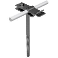 Uchwyt uniwersalny wkręcany, H=50cm, B do 30mm, stal nierdzewna | AH06163 AH Hardt
