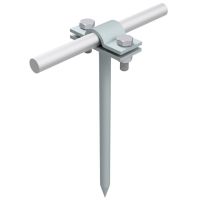 Uchwyt na drut wbijany, H=18 cm, drut Fi--5-10mm, ocynk | AH07081 AH Hardt