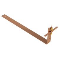 Uchwyt dachówkowy przykręcany do łaty z blaszką, L=43cm, miedź/mosiądz | AH09182 AH Hardt