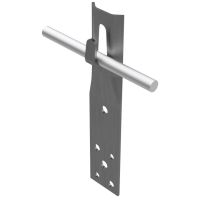 Uchwyt prosty zacisk, H=6cm, stal nierdzewna | AH11013 AH Hardt