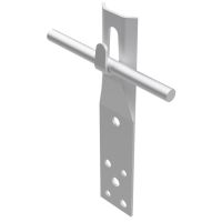 Uchwyt prosty zacisk, H=15cm, aluminiowy | AH11054 AH Hardt