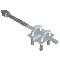 Uchwyt naciągowy M10x110 L=20 cm drut Fi--6-10mm kabłąkowy, ocynk | AH13051 AH Hardt