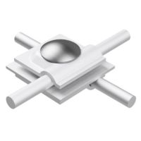 Złącze uniwersalne DIN 3-płytkowe, aluminiowy | AH16034 AH Hardt