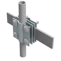 Złącze uziomowe, 4xM8x40, B do 30mm, Fe/Zn12/C/T2, ocynk | AH14231 AH Hardt