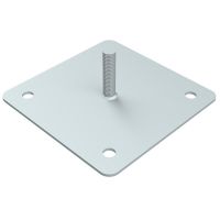 Uchwyt mocujący pionowy-tuleja, M12, ocynk | AH41781 AH Hardt