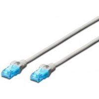 Patch cord RJ45/RJ45 U/UTP kat. 5e AWG 26/7 PVC szary(1m) | DK-1512-010 Assmann