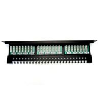 Patch-panel 19 24x RJ45 (8P8C) U/UTP kat. 5e 1U, prowadnica kabli, czarny (RAL 9005) | DN-91524U-EC Assmann