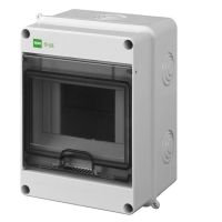 Rozdzielnica n/t RN 1/5 (N+PE) IP40 RAL9003+drzwi transparentne 158x118x95mm, Ep-Lux Plus | 1901-01 Elektro-Plast Nasielsk