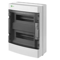 Rozdzielnica n/t RN 2/24 (N+PE) IP40 RAL9003+drzwi transparentne 405x304x146mm, Ep-Lux Plus | 1906-01 Elektro-Plast Nasielsk