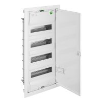 Rozdzielnica p/t RP 4/56 N+PE drzwi metalowe białe IP30 RAL9016 358x728x94mm, MSF | 2004-00 Elektro-Plast Nasielsk