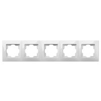 Ramka pięciokrotna 5x uniwersalna, IP20, biała, Carla | 1775-00 Elektro-Plast Nasielsk
