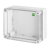 Puszka n/t 270x220x126, IP65, szara/transparentna, Industrial | 2720-01 Elektro-Plast Nasielsk