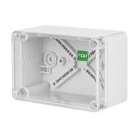 Puszka n/t 110x75x59, IP65, szara / transparentna, Industrial | 2703-01 Elektro-Plast Nasielsk