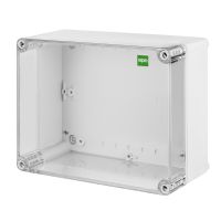 Puszka n/t 170x135x107, IP65, szara/transparentna, Industrial | 2712-01 Elektro-Plast Nasielsk