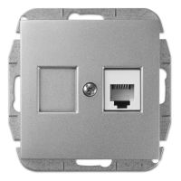 Gniazdo p/t RJ11 B/R, IP20, srebrne, Sentia | 1450-56 Elektro-Plast Nasielsk