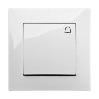 Łącznik p/t zwierny "dzwonek" z podświetleniem, bez ramki, IP20, grafitowy, Carla | 1727-18 Elektro-Plast Nasielsk