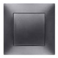 Gniazdo p/t pojedyncze 2P+Z B/R, IP44, grafitowe, Carla | 1736-18 Elektro-Plast Nasielsk