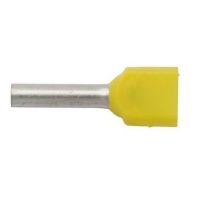 Końcówka tulejkowa izolowana podwójna HI 2X1/8 przekrój: 2x1mm2, dł. tulejki 8 (opak 500szt) | E08KH-02020100901 Ergom