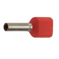 Końcówka tulejkowa izolowana podwójna HI 2X1/8 DIN przekrój: 2x1,0mm2, dł. tulejki 8 (opak 500szt) | E08KH-02020101101 Ergom