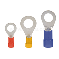 Końcówka oczkowa izolowana KOI 1/2,5 PC, przekrój: 1,0mm2, otwór pod śrubę M2,5 (opak 100szt) | E09KO-02010200100 Ergom