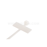 Opaska kablowa z tabliczką opisową TKTO 20/3 biała (opak 100szt) | E01TK-01030100201 Ergom