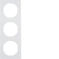Ramka potrójna, biały, połysk, R.3 | 10132289 Hager