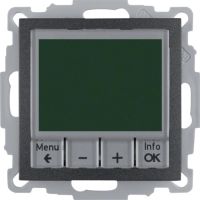 Regulator temperatury ze sterowaniem czasowym styk zwierny i el.centralny, antracyt, B.x | 20441606 Hager
