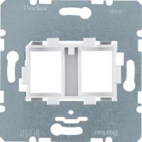 Płytka nośna podwójna z białym elementem mocującym, mechanizm, One.platform | 454105 Hager