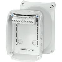 Puszka instalacyjna zewnętrzna KF 1006 G IP66/IP67 180x130x77, z zac. 5-bieg., 6mm2, Cu, szara | 62000059 Hensel