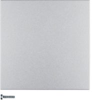 Przycisk 1-krotny do ściemniacza przyciskowego, sterownika i mechanizmów Berker, alu, mat | 85145183 Hager