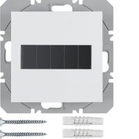 Przycisk 1-krotny płaski z baterią słoneczną KNX RF Berker.Net, biały, połysk, B.x/S.1 | 85655189 Hager