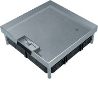 Pokrywa uchylna EKQ12 244x244 gres/płytka 23/28mm stal nierdzewna, Tehalit.VE-EE | EKQ1200LE1 Hager